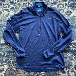 Nike Blue Running Shirt Half Zip L 3M